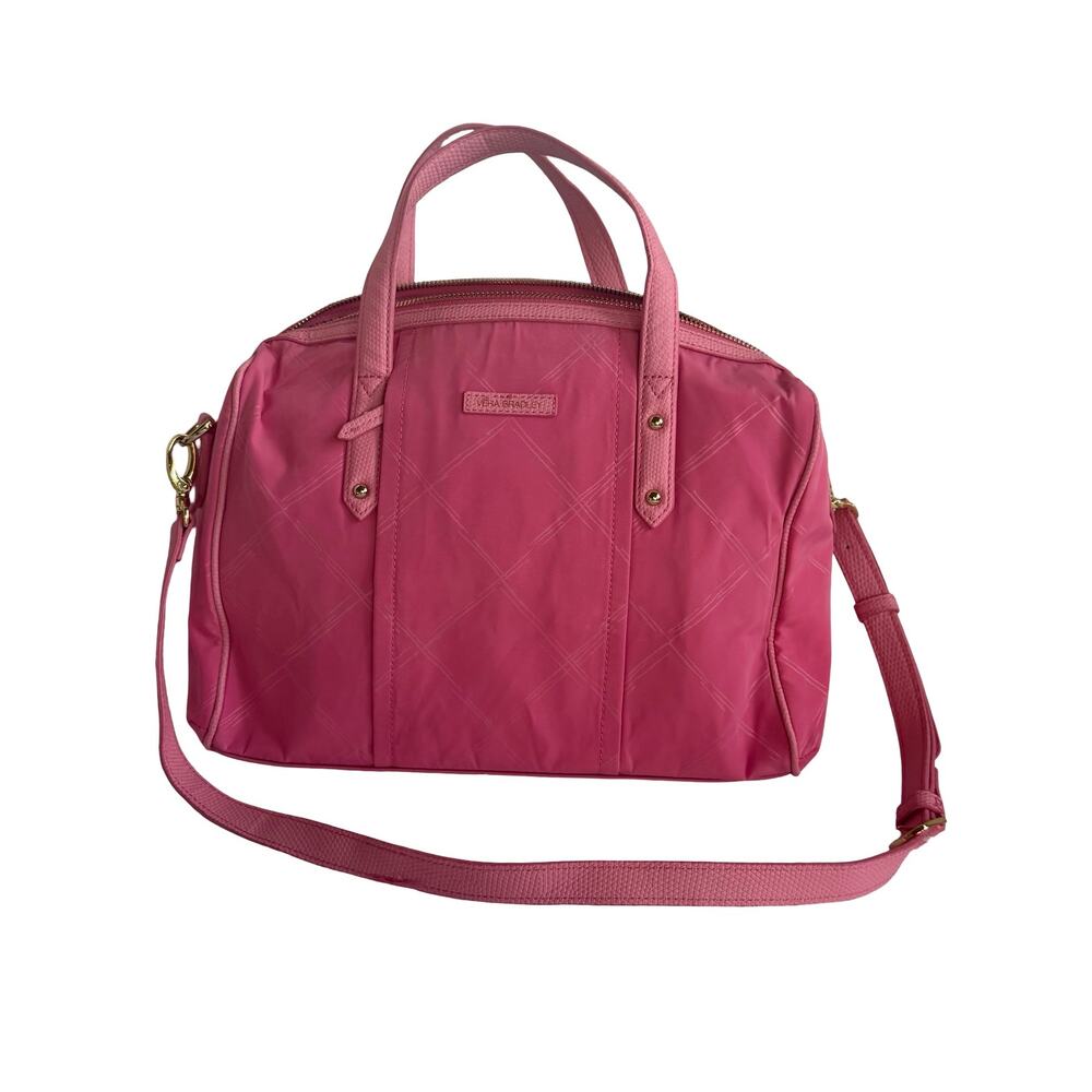 Vera Bradley Pink Preppy Poly Marlo Satchel